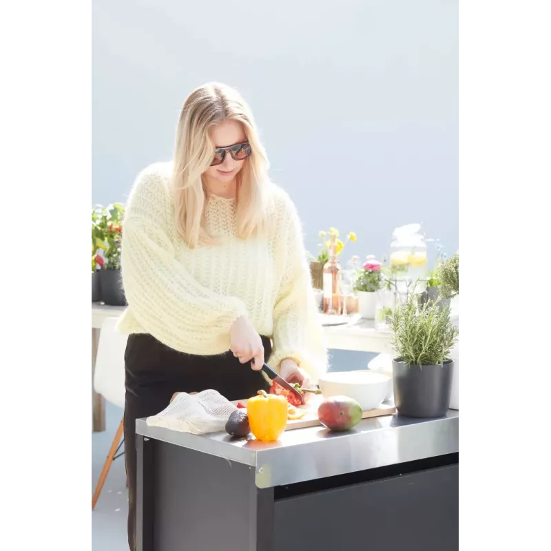 Barbecook Premium Buddy gāzes bārbekjū BC-GAS-2070 - Melns sānu galds