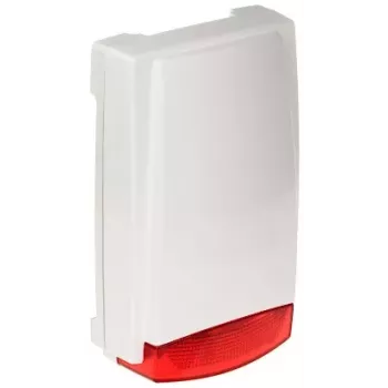 INNE MR-300R/24V Āra optiski-akustiskais signalizators 24V DC 120dB sarkana LED balts korpuss