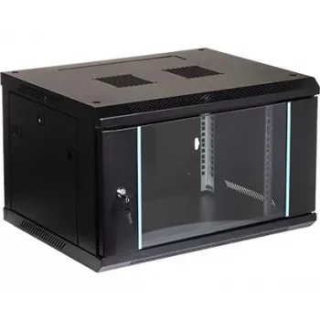 EPRADO-R19-6U/450-BLUE 6U 19 collu sienas stiprinājuma skapis, zils, 450 mm dziļums