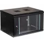 EPRADO-R19-6U/450-BLUE 6U 19 collu sienas stiprinājuma skapis, zils, 450 mm dziļums