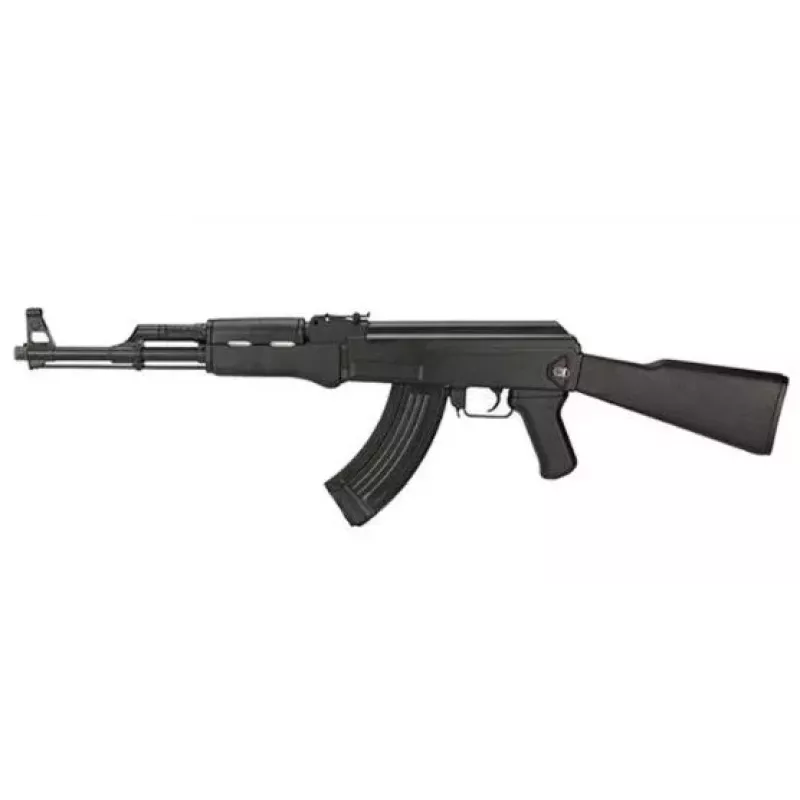 CYA Cyma AK47 Tactical Black AEG Airsoft Gun 6mm ar akumulatoru un lādētāju
