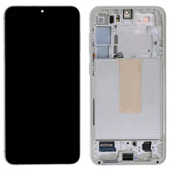 Samsung Galaxy S23 LCD Touch Screen Digitizer Assembly ar Rāmi - Krēmkrāsas
