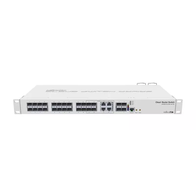 MikroTik CRS328-4C-20S-4S+RM Pārvaldāms L2/L3 slēdzis, 1U plaukta stiprinājums, 20x SFP, 4x SFP+, 4x Combo, Balts