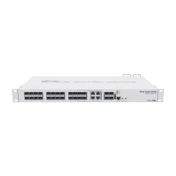 MikroTik CRS328-4C-20S-4S+RM Pārvaldāms L2/L3 slēdzis, 1U plaukta stiprinājums, 20x SFP, 4x SFP+, 4x Combo, Balts