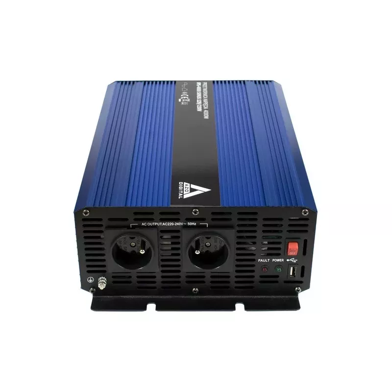 AZO Digital 12 VDC / 230 VAC pārveidotājs SINUS IPS-4000S 4000W tīra sinusoidāla sprieguma invertors