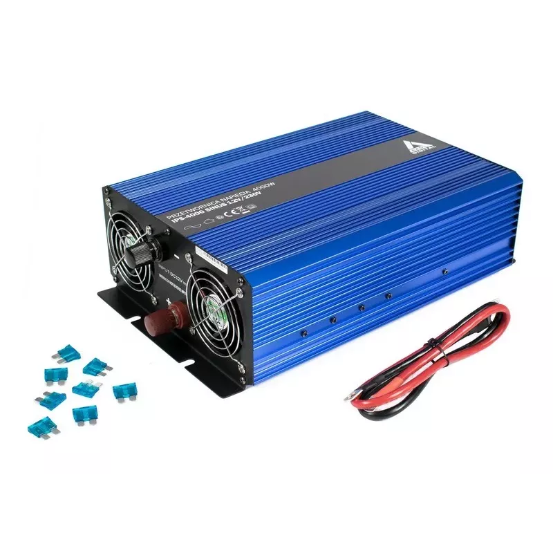 AZO Digital 12 VDC / 230 VAC pārveidotājs SINUS IPS-4000S 4000W tīra sinusoidāla sprieguma invertors