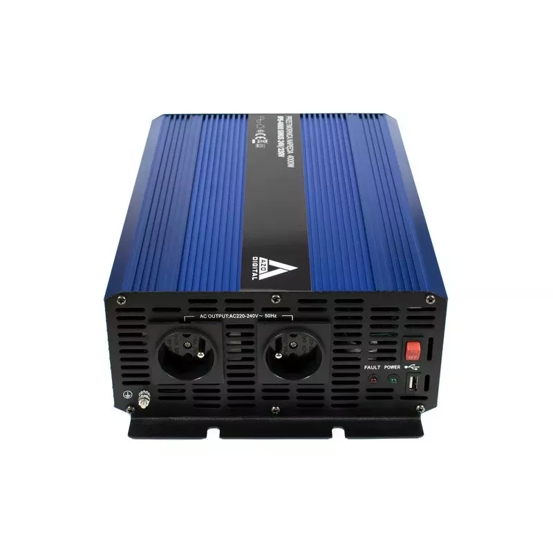AZO Digital 24 VDC / 230 VAC pārveidotājs SINUS IPS-4000S 4000W tīra sinusa viļņa invertors
