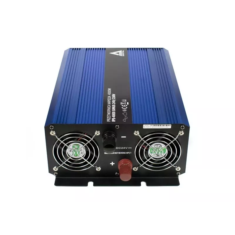 AZO Digital 24 VDC / 230 VAC pārveidotājs SINUS IPS-4000S 4000W tīra sinusa viļņa invertors