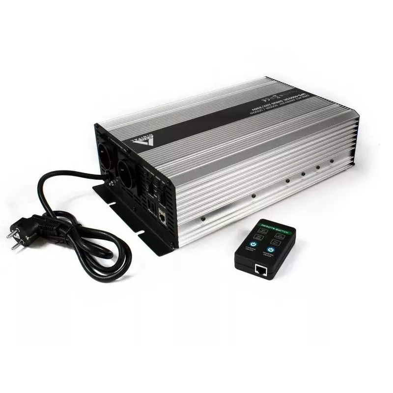 AZO Digital UPS-4000SR Nepārtrauktās barošanas avots 4000VA/2000W Tīrs sinusoidāls vilnis 12V DC uz 230V AC Līnijinteraktīvs UPS ar AVR