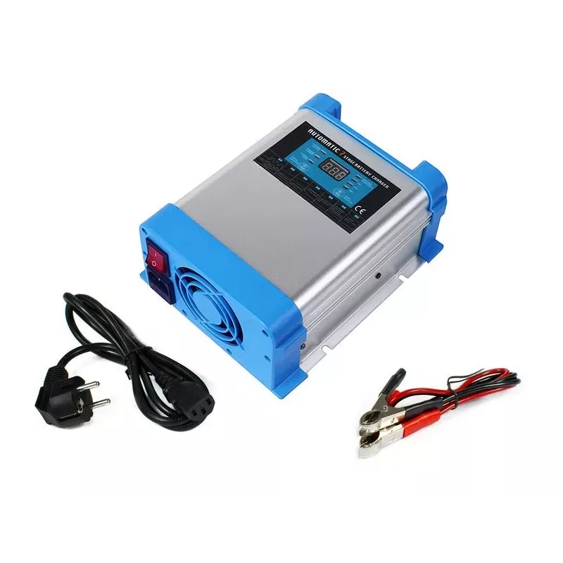 AZO Digital 12V maiņstrāvas akumulatoru lādētājs BC-40 PRO 40A (230V/12V) LCD 7-pakāpju lādētājs