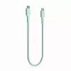 Green Cell PowerStream USB-C to USB-C kabelis 100W 1.2m Piparmētru zaļš