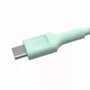 Green Cell PowerFlex Fast Charging USB-C to USB-C Cable 100W 2m Mint Green