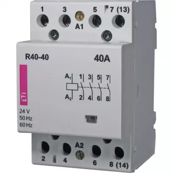 ETI R 40-40 Modulārais kontaktors 40A 4P 4NO 3M 230V AC ETICON