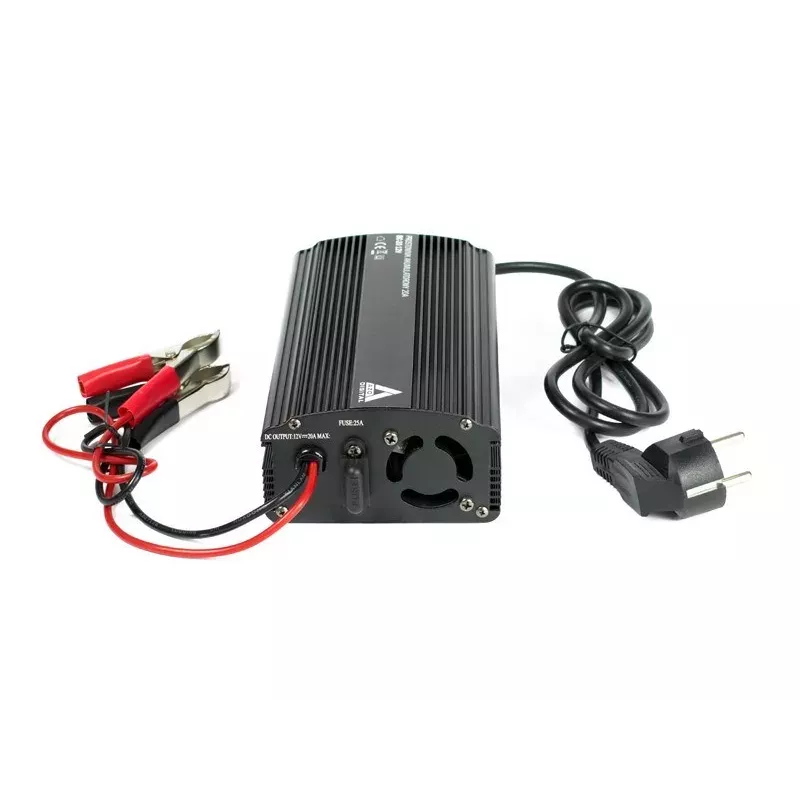 AZO Digital 12V tīkla lādētājs BC-20 20A akumulatoriem (230V/12V) 3 uzlādes posmi