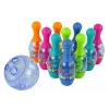 LEAN TOYS Prasmju spēle Boulinga ar bumbiņām Iridescenta stenda