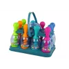 LEAN TOYS Prasmju spēle Boulinga ar bumbiņām Iridescenta stenda