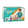 LEAN TOYS Prasmju spēle Boulinga ar bumbiņām Iridescenta stenda
