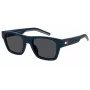 Tommy Hilfiger TH1975NSFLL Vīriešu taisnstūra saulesbrilles Melnas/Pelēkas 54mm