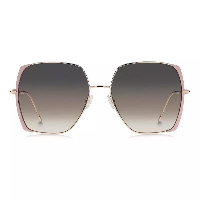 BOSS BOSS1707SBKU Sieviešu saulesbrilles Melna Havana Acetāts Pelēks Gradienta Lēcas 58mm