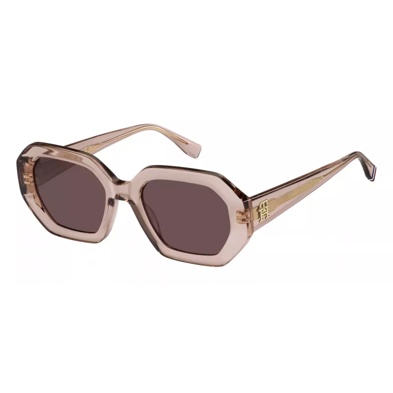 TOMMY HILFIGER Sieviešu saulesbrilles TH-2155-S-35J - Havana acetāta rāmis, brūnas gradienta lēcas, 52 mm