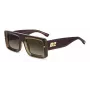DSQUARED2 D2-0141-S-XL7 Vīriešu taisnstūra saulesbrilles Havana 53mm