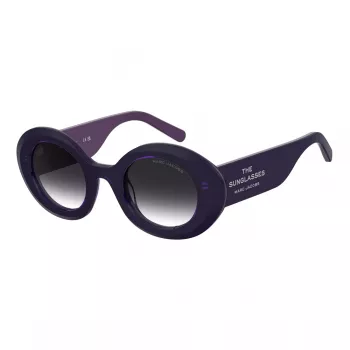 THE MARC JACOBS Sieviešu saulesbrilles MARC799SRY8 Havana Acetāta Kvadrātveida Rāmis Brūni Gradienta Lēcas 47/24/140 mm