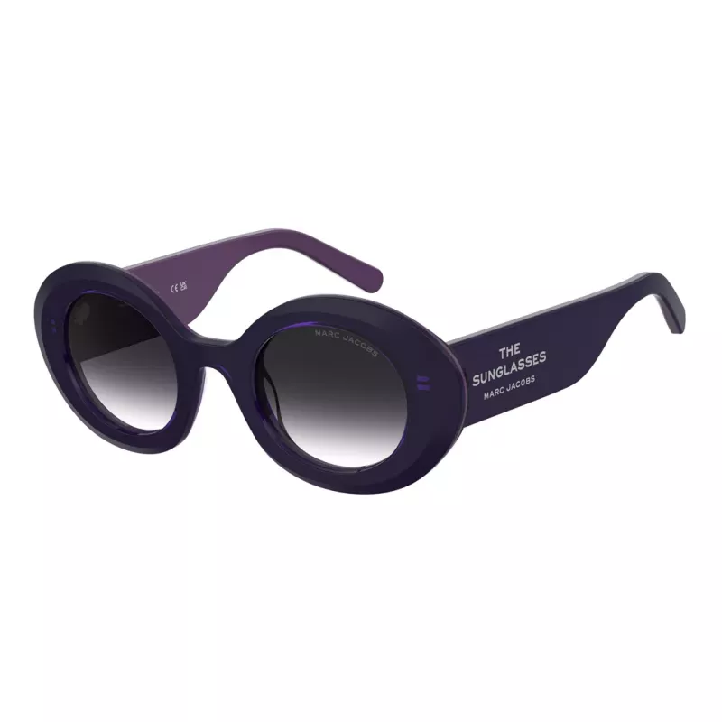 THE MARC JACOBS Sieviešu saulesbrilles MARC799SRY8 Havana Acetāta Kvadrātveida Rāmis Brūni Gradienta Lēcas 47/24/140 mm