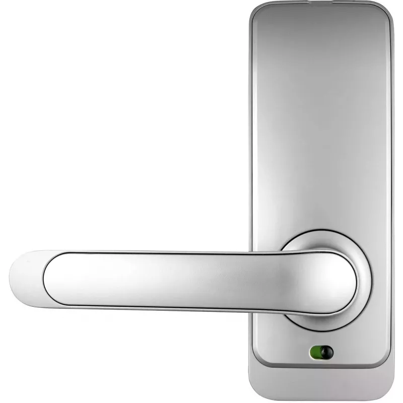 EURA ELH-01H4 Sudraba piekļuves kontroles rokturis ar pirkstu nospiedumu, RFID, PIN, Bluetooth