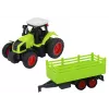 LEAN TOYS Ar tālvadību vadāms RC traktors ar piekabi 1:16 Zaļš