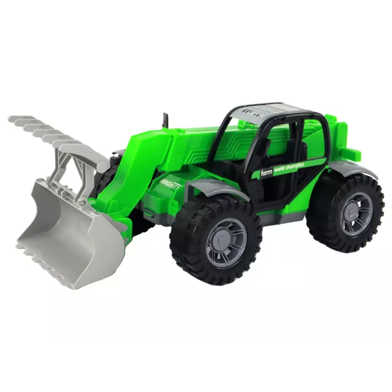 LEAN TOYS Lauksaimniecības transportlīdzeklis Traktors Zaļš Celtnis Lauksaimniecības mašīna