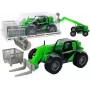 LEAN TOYS Lauksaimniecības transportlīdzeklis Traktors Zaļš Celtnis Lauksaimniecības mašīna