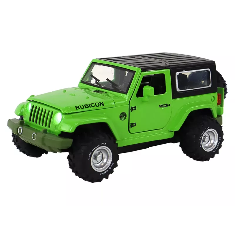 LEAN TOYS Bezceļu Auto Ar Akumulatoru Berzes Piedziņa Metāls Zaļš 1:32