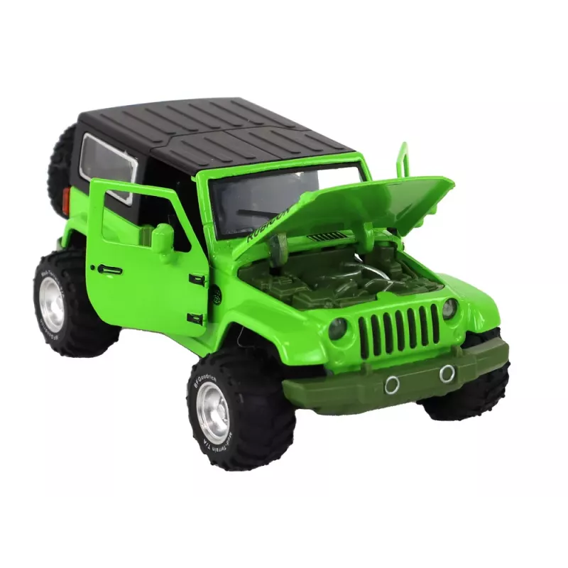 LEAN TOYS Bezceļu Auto Ar Akumulatoru Berzes Piedziņa Metāls Zaļš 1:32