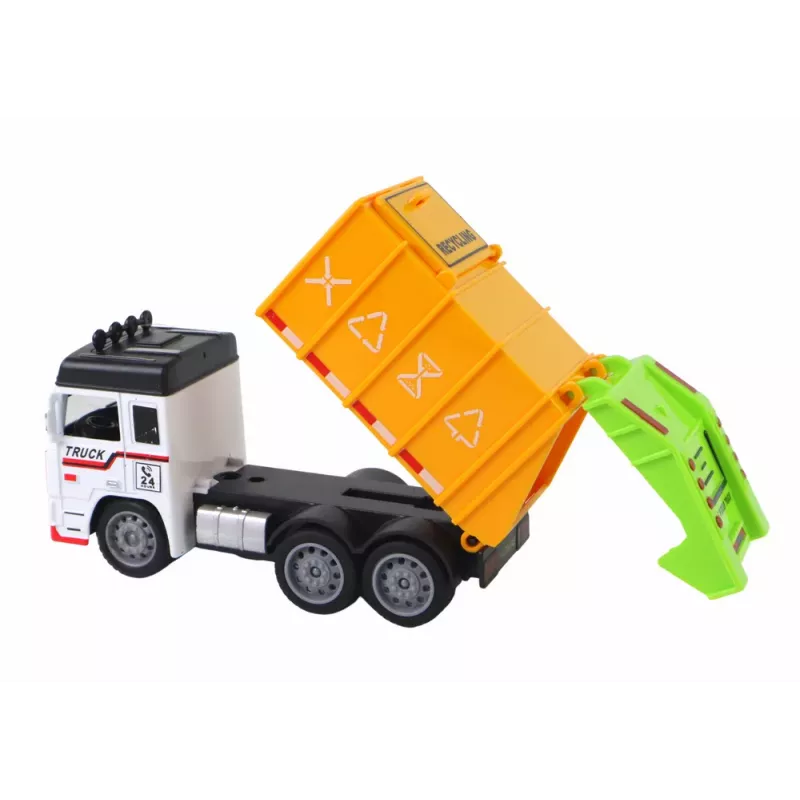 LEAN TOYS Auto Atkritumu Mašīna ar Piekabi 2 Krāsas