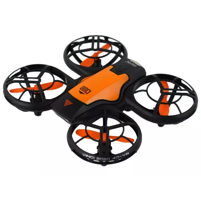LEAN TOYS Ar vadību vadāms dronu gaismas oranžs