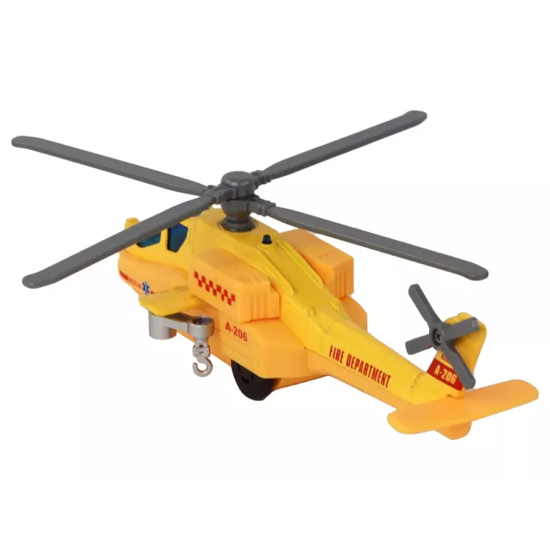 LEAN TOYS Aluminum Rescue Helicopter Mix Drive RC Helicopter 3-Channel 2.4 GHz
