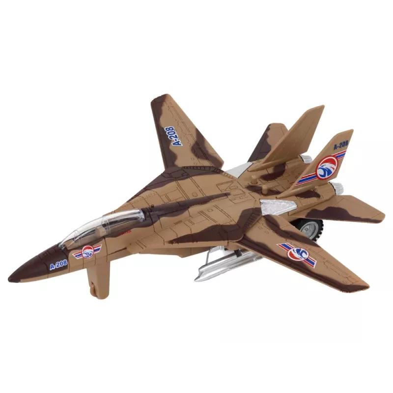 LEAN TOYS Militārā lidmašīna Ar dzinēju Fighter Moro Gaismas Skaņas Mix
