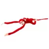 LEAN TOYS Mascot Plush Monkey with Baby, Red 90 cm