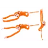 LEAN TOYS Mascot Plush Monkey with Baby, Orange 90 cm