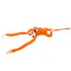 LEAN TOYS Mascot Plush Monkey with Baby, Orange 90 cm