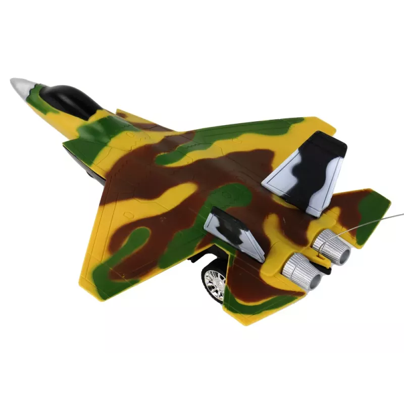 LEAN TOYS Tālvadības RC iznīcinātājs militārā lidmašīna Moro - F-22 Raptor 2.4 GHz EPP putuplasts