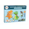 LEAN TOYS Izglītojošs magnētiskais puzļu komplekts ar dinozauriem
