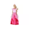 LEAN TOYS Bērnu lelle Anlily Princese ar garām blondiem matiem, tiāru un rozā kleitu