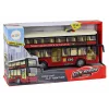 LEAN TOYS Double Decker City Bus Lights Sounds Red 1:16