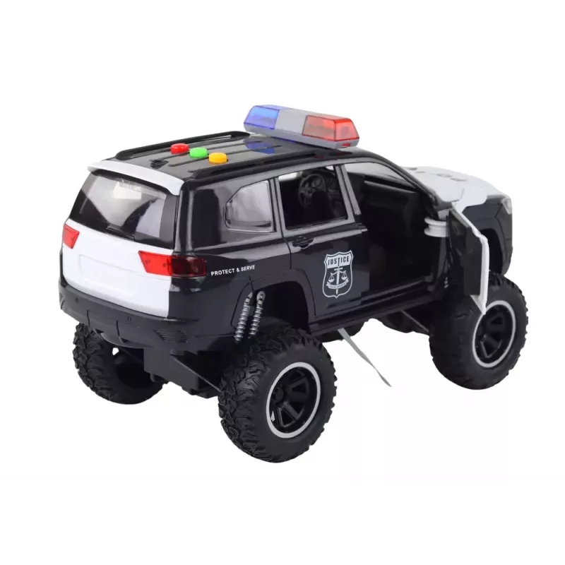 LEAN TOYS Driving Offroad Raptor Police Black Opening Door Sound Light