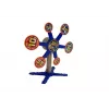 LEAN TOYS Putu šautene ar rotējošu mērķi 66 cm