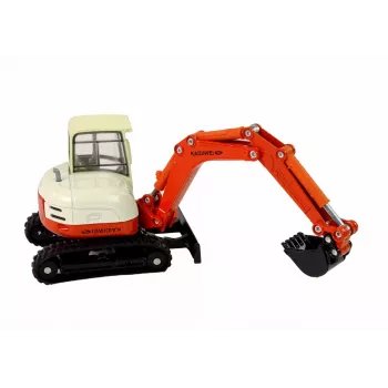 LEAN TOYS Metāla ekskavators ar lielu strēli 1:50 liešanas modelis