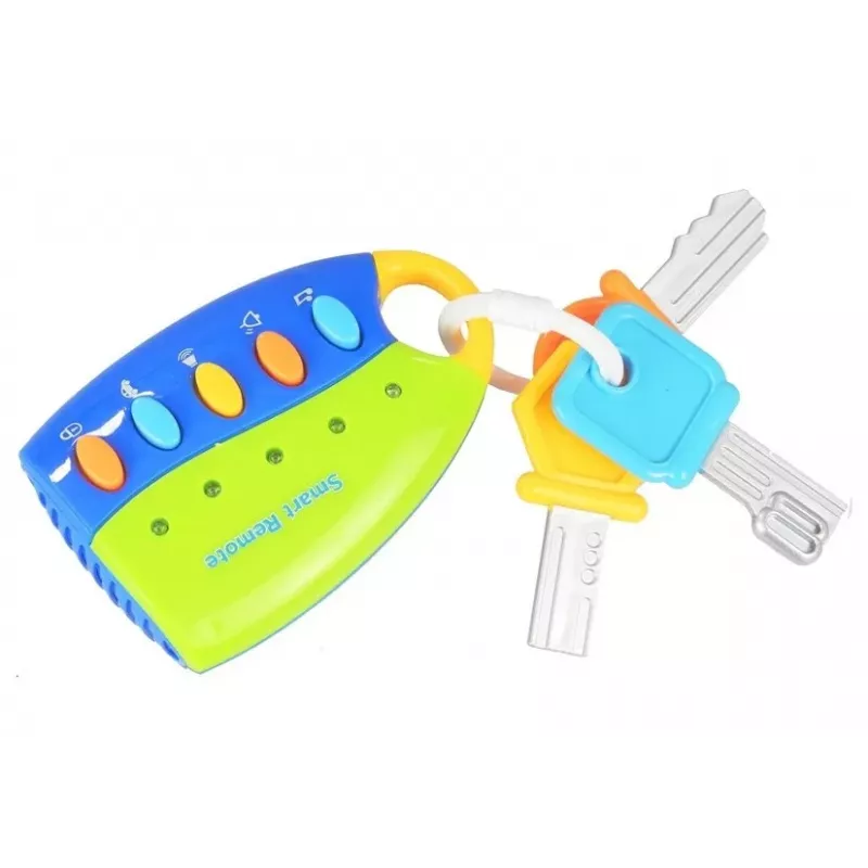 LEAN TOYS Baby Car Set Keys Steering Wheel Mobile Phone Interactive Learning Toy Set