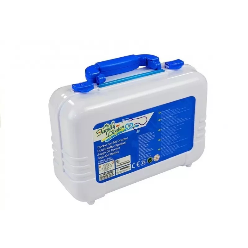 LEAN TOYS Bērnu ārsta komplekts ceļojuma koferī - 18 daļu medicīnas lomu spēles komplekts