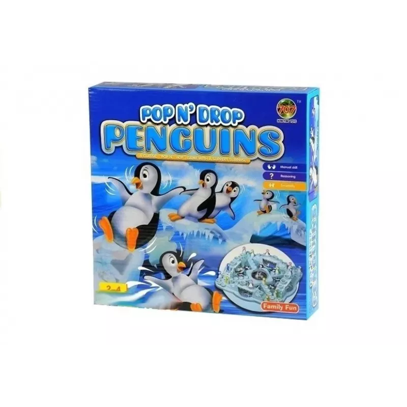 LEAN TOYS Ģimenes spēle Ķīnas pingvīni - Pingvīnu sacīkstes
